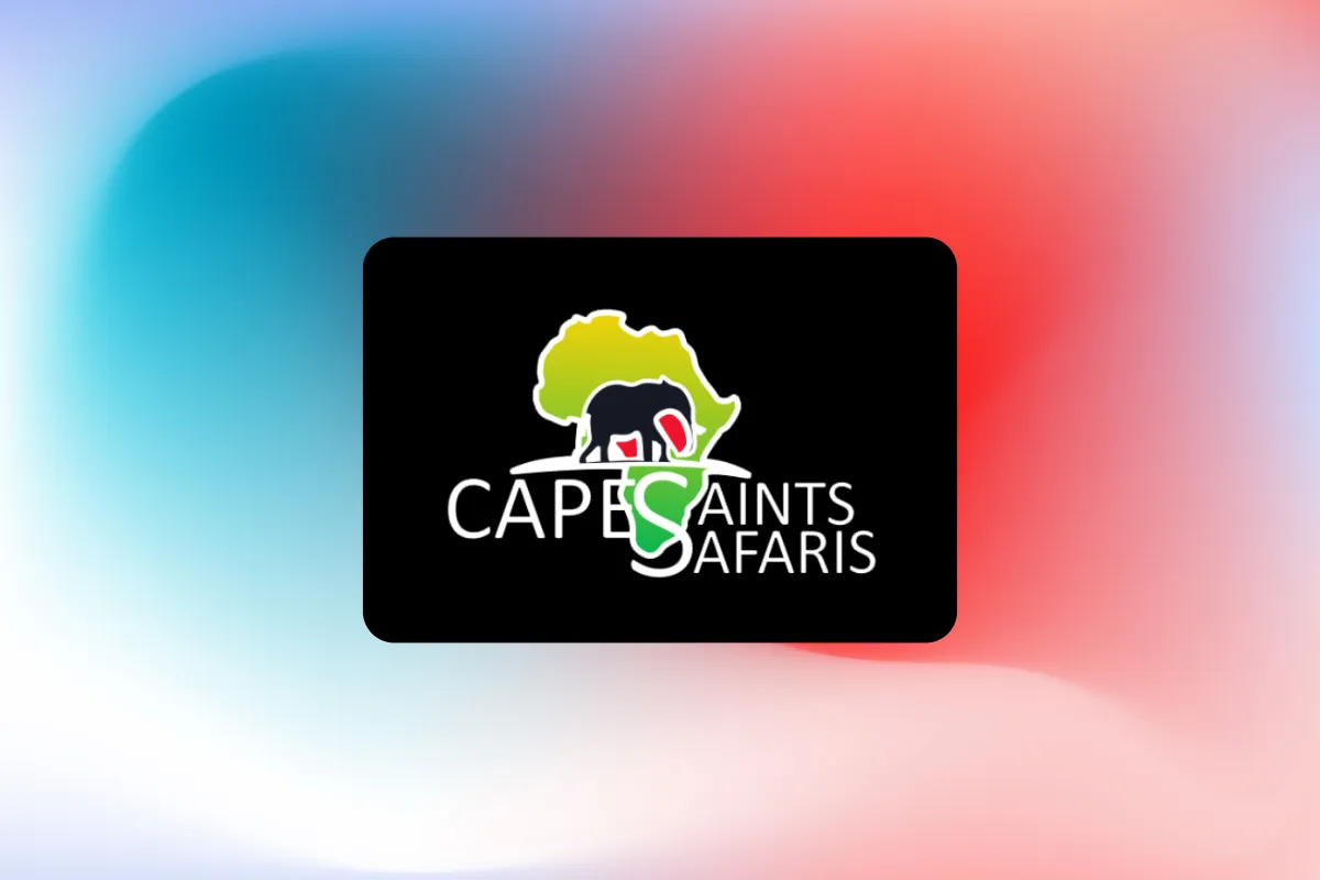 Cape Saints Safaris website hero section