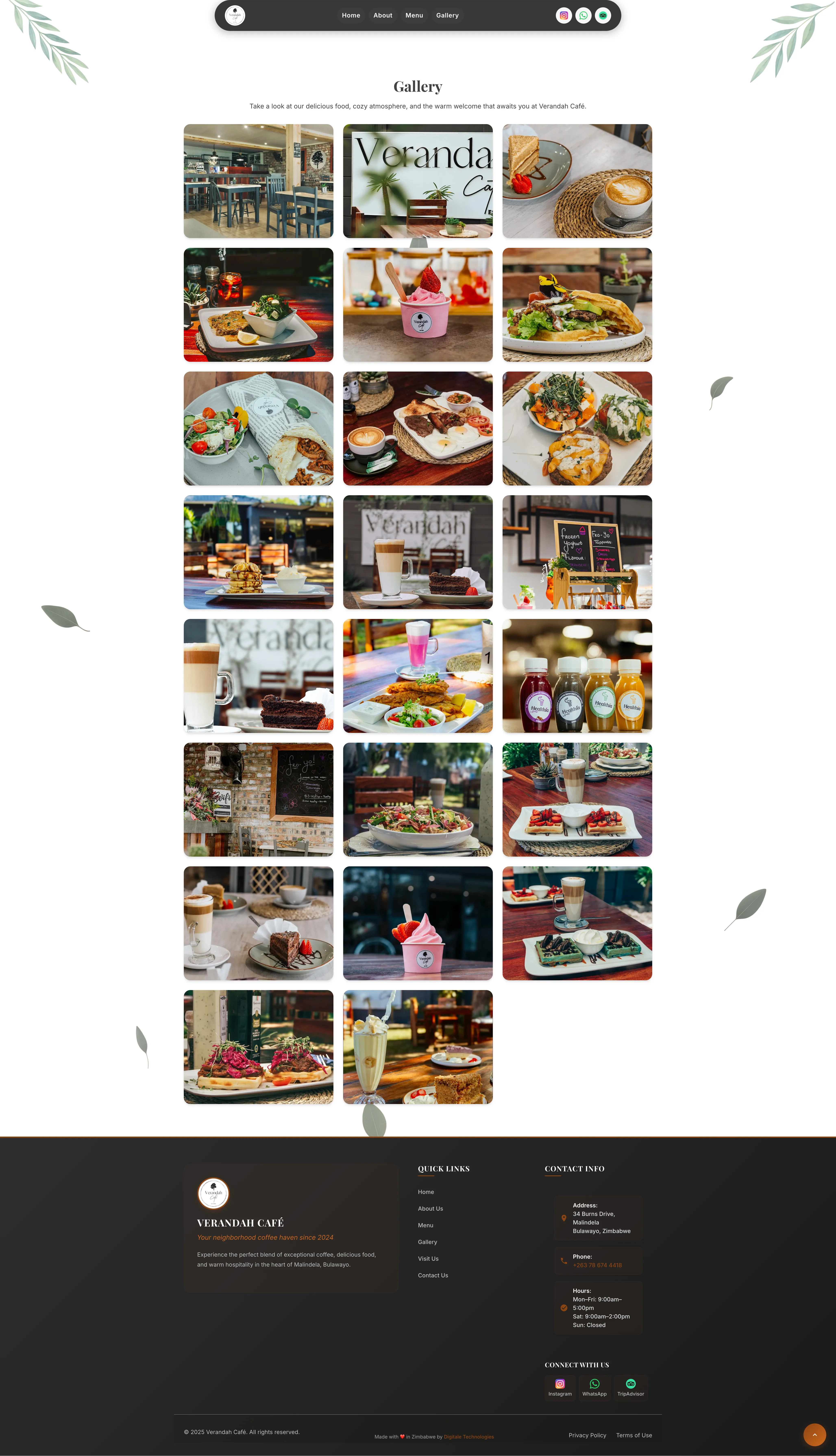 Verandah Café gallery page